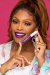 “U Should Try It” Purple Matte Lipstick